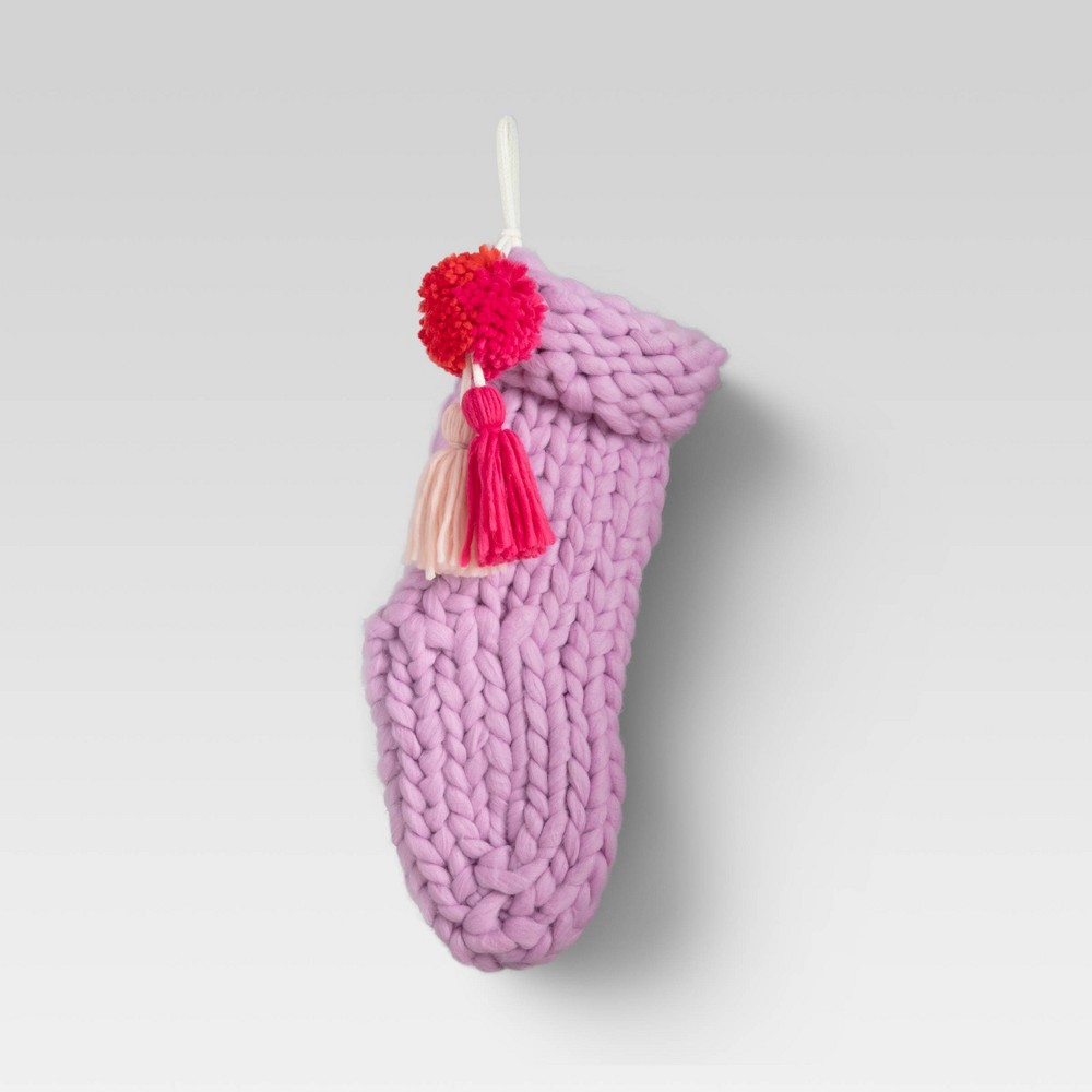 Solid Knit Stocking Light Purple - Opalhouse