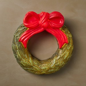 John Derian for Target 16" Wreath with Bow Lit Blow Mold - 1 of 4