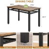 4 Piece Dining Table Set for 4, Wood Kitchen Table with 2 Chairs and Bench, Rectangular Kitchen Table Set with Storage Shelf for Living Room - 4 of 4