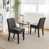PAGED Modern Dining Chairs Set of 2 Upholstered Dining Room Chairs with Wood Legs for Living Room, Kitchen - 2 of 4