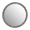 Modern Round Wall Mirror with Decorative Metal Frame - Glass Accent Mirror for Home, Office, Bedroom, Living Room - Metallic Finish - 29" Silver - 2 of 4