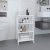 SEVOBAL Utility Storage Shelves Vertical Cabinet with Four Open Shelves for Living Room Bedroom or Office, White, 16.9"*17.3"*29.7" - 4 of 4