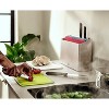 Joseph Joseph 8pc Folio Icon Arctic Cutting Board Set with Storage Case: Plastic Cutting Boards & Bread Knife - 2 of 4