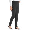 Collections Etc Cinched Ankle Leggings with Button Accents and Elastic Waistband, 30" L Inseam, Made of Cotton and Spandex - 2 of 4