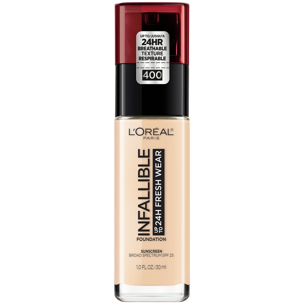 Photos - Other Cosmetics LOreal L'Oreal Paris Infallible 24HR Fresh Wear Foundation with SPF 25 - 400 Pear 