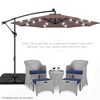 Best Choice Products 10ft Solar LED Offset Hanging Outdoor Market Patio Umbrella w/ Adjustable Tilt - 2 of 4