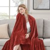 Inhand Flannel Throw Blanket, 50”x60” Super Soft Fuzzy Blanket for Couch Sofa Bed Office, Cozy Plush Lightweight Blanket Throw Size - 2 of 4