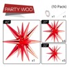 PartyWoo Foil Balloons Red Star Starburst 42 27 22 Inch - 3 of 4