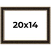 PosterPalooza | Ornate Brown Picture Frame - UV Acrylic, Backing Board, Hanging Hardware Included - 2 of 4