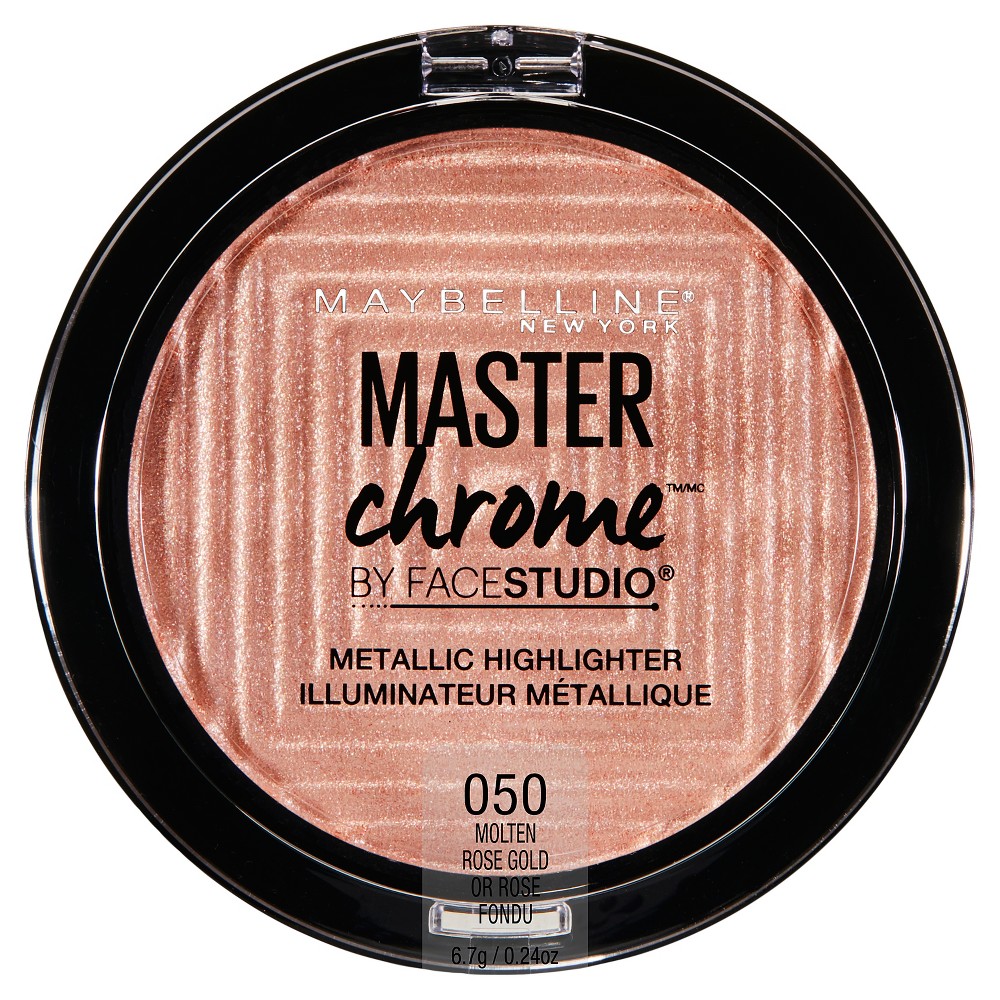 Photos - Other Cosmetics Maybelline MaybellineFacestudio Master Chrome Metallic Highlighter Molten Rose Gold 