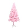 Artificial Pre-lit Christmas Tree with Ball Set Pink 59.1" PVC - 2 of 4