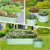 Oval/Round Raised Garden Bed – Large Wave-Shaped Outdoor Planter Box, Galvanized Steel, Open-Ended Base, Spacious Elevated Planter for Gardening - 3 of 4