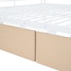 Okak Full XL Over Queen Metal Bunk Bed with 2 Drawers Loft Bunk Bed with Ladder for Kids Teens, Easy Assemble, White - 4 of 4