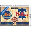Trends International MLB Rivalries - New York Mets vs Philadelphia Phillies Framed Wall Poster Prints - 3 of 4