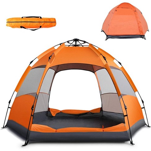 prioritet Tegnsætning hvidløg Glarewheel Instant Pop Up Tent 4 Person Orange : Target