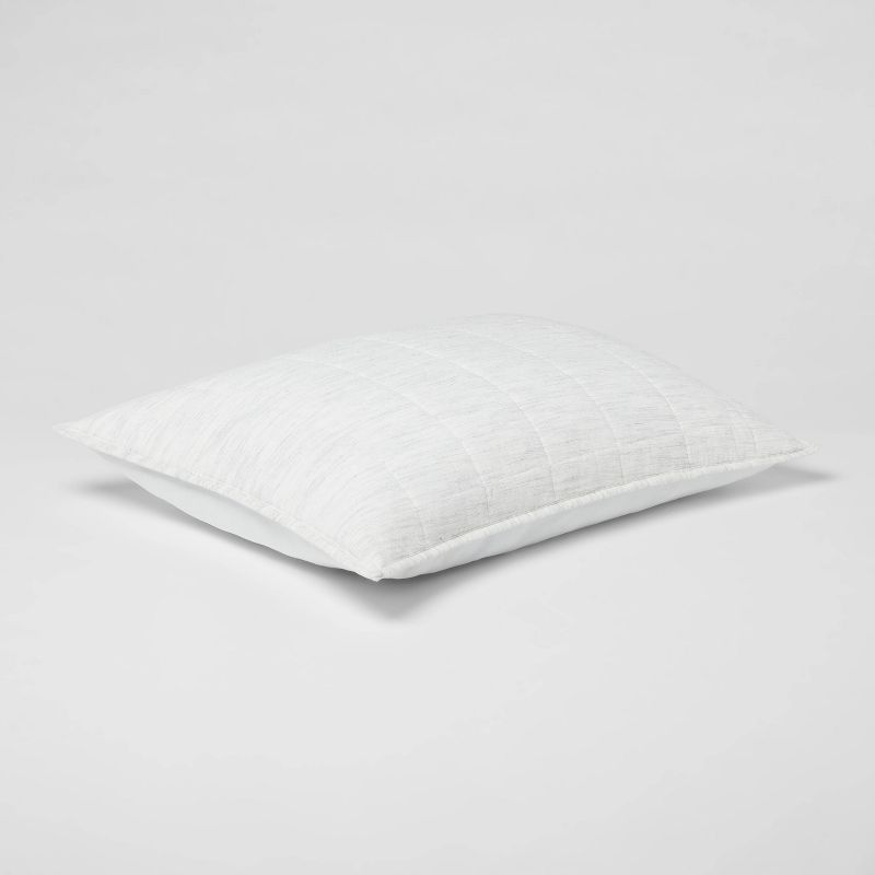  Space Dyed Cotton Linen Sham - Threshold™, 4 of 6