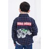 Monster Jam Grave Digger Truck Flannel Matching Family Button Down Dress Shirt Toddler - 3 of 4