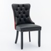 Sapphtopaz Modern Dining Chairs Set of 2 Hand-Pulled Buckle Upholstered Chair with Nailhead Chair for Dining Room, Living Room - 3 of 4