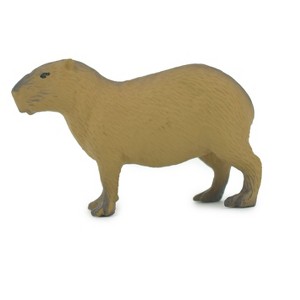 Collectible Wildlife Gifts | Capybara, Giant Cavy Rodent, Nutria, Baby, High Quality, Hand Painted, Rubber Animal, Toy, Gift,   2 1/2"   CH693 BB173 - 1 of 4