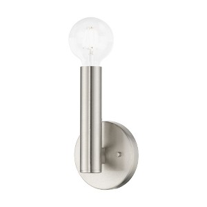Livex Lighting Copenhagen 1 - Light Wall Light in  Brushed Nickel - 1 of 4
