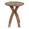 Kate and Laurel Soleyn Round Wood Side Table, 20x20x25, Natural - 3 of 4