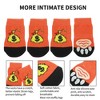 Unique Bargains Dog Cats Non-Slip Socks Purse Pattern Paw Protection and Traction Orange 4 Pcs - 2 of 4
