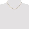 Black Bow Jewelry 1.3mm 18k Yellow Gold Baby Rope Chain Necklace - 2 of 4
