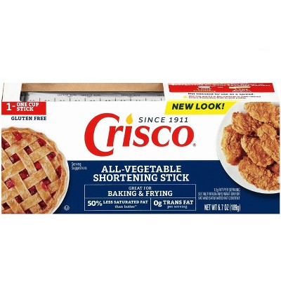 Crisco All-Vegetable Shortening Baking Stick, 6.7 oz (Pack of 2)