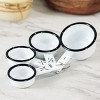 VIP Metal 6 in. White 4-Piece Measuring Cups - 2 of 4