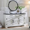 SinCiDo 55" Modern Buffet Cabinet w/3 Doors & 2 Drawers, Storage Sideboard for Dining Room, Coffee Bar, Wine Display - 3 of 4