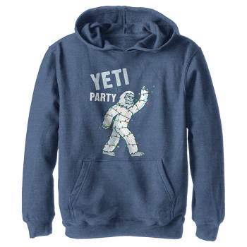 Boy's Lost Gods Yeti to Party Distressed Pull Over Hoodie