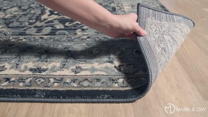 Mark & Day Legnano Woven Indoor Area Rugs Navy, 2 of 9, play video