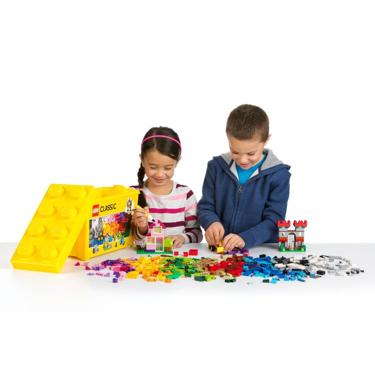 LEGO Classic Large Creative Brick Box Build Your Own Creative Toys, Kids Building Kit 10698, 3 of 11