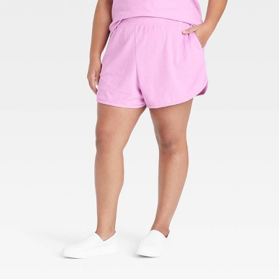 Women's Plus Size Loop Terry Shorts - Ava & Viv™