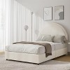 Double Bed Frame with Padded Bed Ring and Lambswool Headboard Platform, Cloud-Like Bed Frame with Soft Rounded Corners, Easy to Assemble - 3 of 4