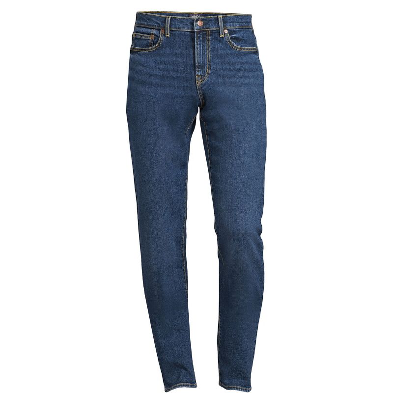 Lands' End Men's Recover 5 Pocket Slim Fit Denim Jeans, 2 of 3