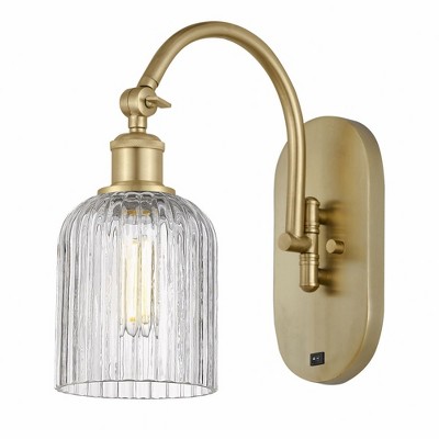 Bridal Veil - 1 Light Arm Swivels Side to Side Wall Sconce In Art Deco Style-12.5 Inches Tall and 5 Inches Wide