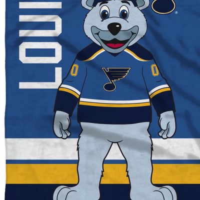 Sleep Squad St. Louis Blues Louie 60” x 80” Raschel Plush Blanket