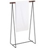 Kings Brand Furniture - Ferre Modern Free-Standing Metal/Wood Towel Rack Stand, Black - 3 of 3