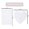 Bell Flower Collection Tufted Bath Rugs, Extra Soft and Absorbent, Non-Slip Bath Mats, Machine Washable Bathroom Mats, 2 Piece Set with Heart, White - 3 of 4