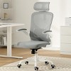 NicBex Ergonomic Mesh Office Chair,Home Office Desk Chair with Flip-Up Arms,Adjustable Lumbar Support,Desk Chair with Headrest for Study Room - 2 of 4