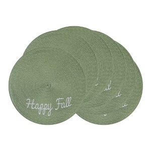 REGALWOVEN Farmhouse Placemats Set of 6 Woven Placemats Washable Kitchen Table Mat for Dining Table Decor and Holiday Party - 1 of 4