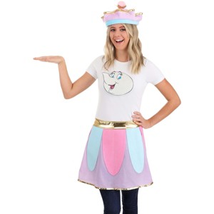 HalloweenCostumes.com   Women  Mrs. Potts Costume Kit, Pink/Blue/Purple - 1 of 4