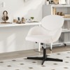 Tangkula Cross Legged Chair Criss Cross Chair w/High-density Sponge Cushion Adjustable Height & Rocking Function Wide Metal - 2 of 4