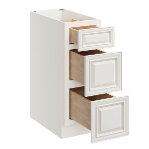 CASAINC 12 in. W x 24 in. D x 34.5 in. H Base Kitchen Cabinet with 3 Soft-Close Drawers – Plywood RTA Cabinets - 1 of 4