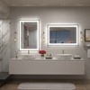 Apmir Super Bright Front & Back LED Lighted Anti-Fog Aluminum Alloy Framed Tempered Glass Bathroom/Vanity Mirror with ETL & 3-Year Warranty - 4 of 4
