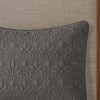 Gracie Mills Sandy 3 Piece Split Corner Classic Pleated Quilted Bedspread Set - 3 of 4