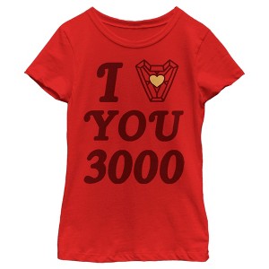 Girl's Marvel Avengers Endgame 3000 Love T-Shirt - 1 of 4