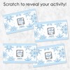 Big Dot of Happiness Blue Snowflakes - Winter Holiday Party Gift Exchange Game Scratch Off Cards - 22 Count - 3 of 4