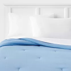 Twin/Twin Extra Long Jersey Solid Comforter Blue - Room Essentials™